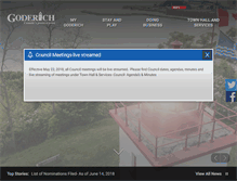 Tablet Screenshot of goderich.ca